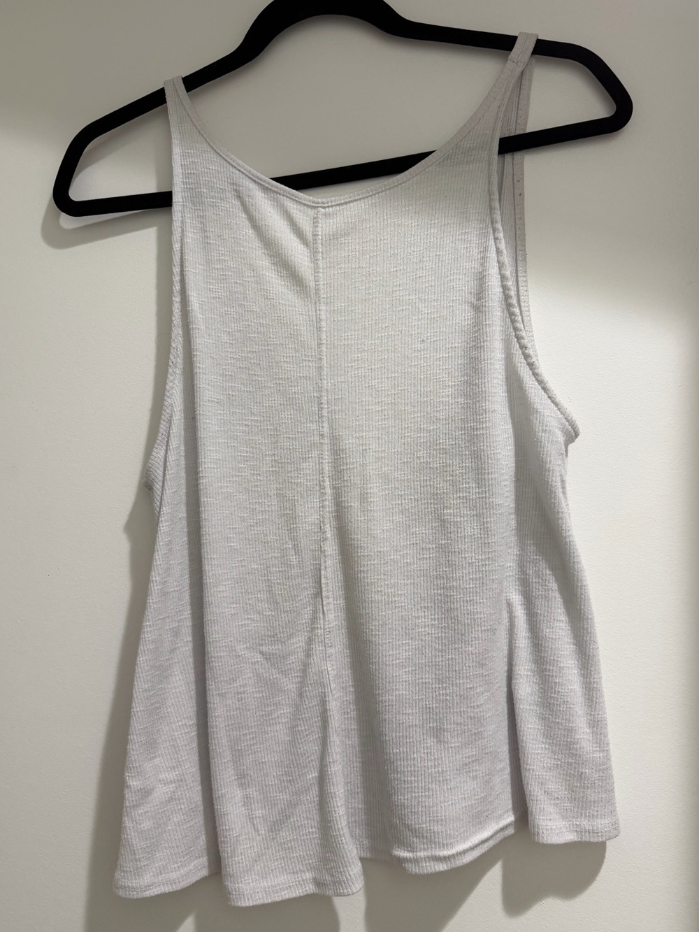 Free People Lightweight White Ribbed Tank